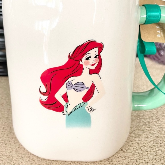 NWT Limited Edition Rae Dunn Disney ARIEL THE LITTLE MERMAID Ceramic Mug - Picture 5 of 5